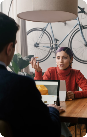 Certified Life Languages coach in conversation